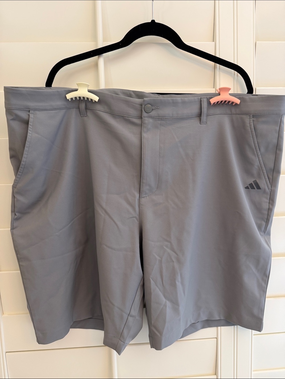 adidas Men’s Light Gray Athletic Golf Shorts